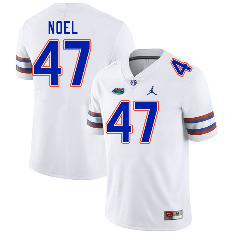 Florida Gators #47 Evan Noel College Football Jerseys Stitched-White